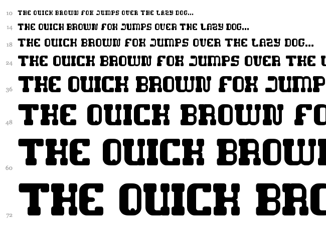 Game Robot font waterfall